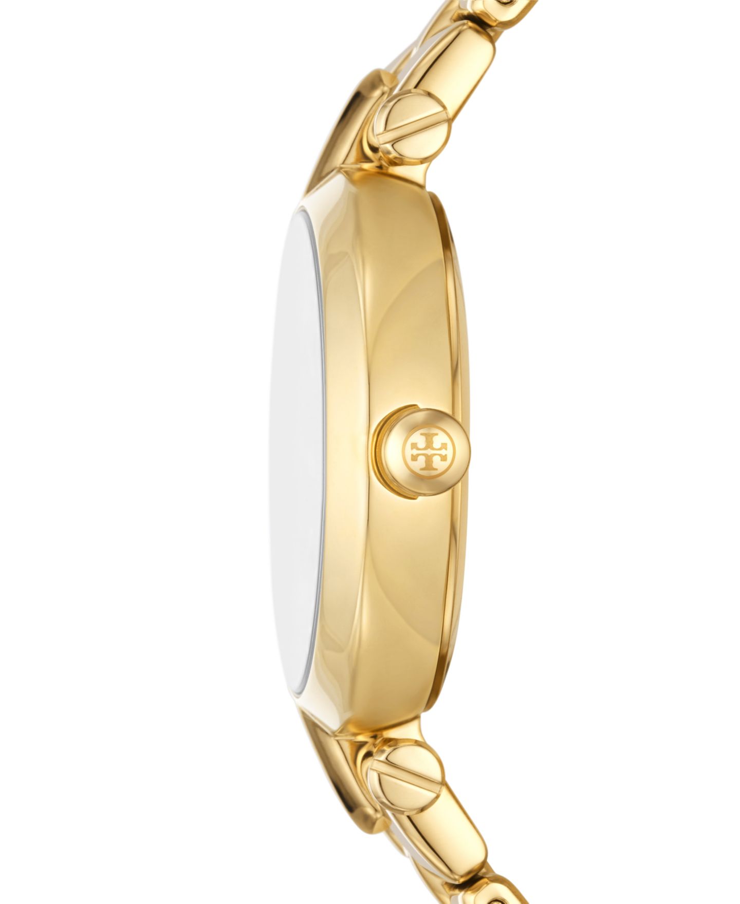 Женские часы Tory Burch The Kira Gold-Tone Stainless Steel Bracelet Watch 30mm — фото 2