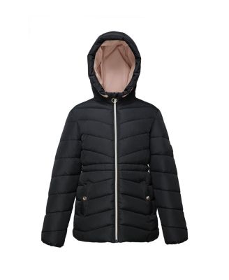 Little and Big Girl Shower Resistant Puffer Coat, Size 4-18