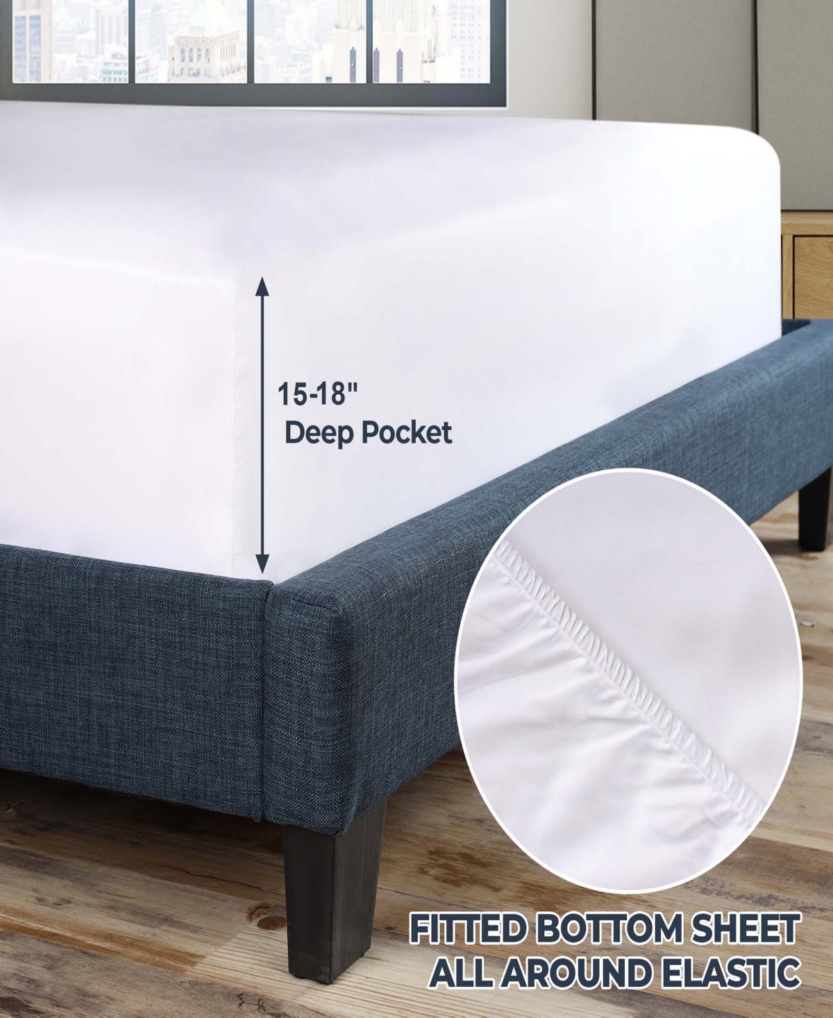 Superior Egyptian Cotton 1000 Thread Count Embroidered Bed Sheet Set, - White-white