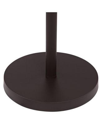 Nayla Modern Floor Lamp 62 1/2" Tall Bronze Metal Off White Fabric Tapered Drum Shade for Living Room Bedroom Office House Home