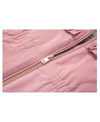 Baby Girls Puffer Jacket with Sherpa Fleece Lining 6-24M