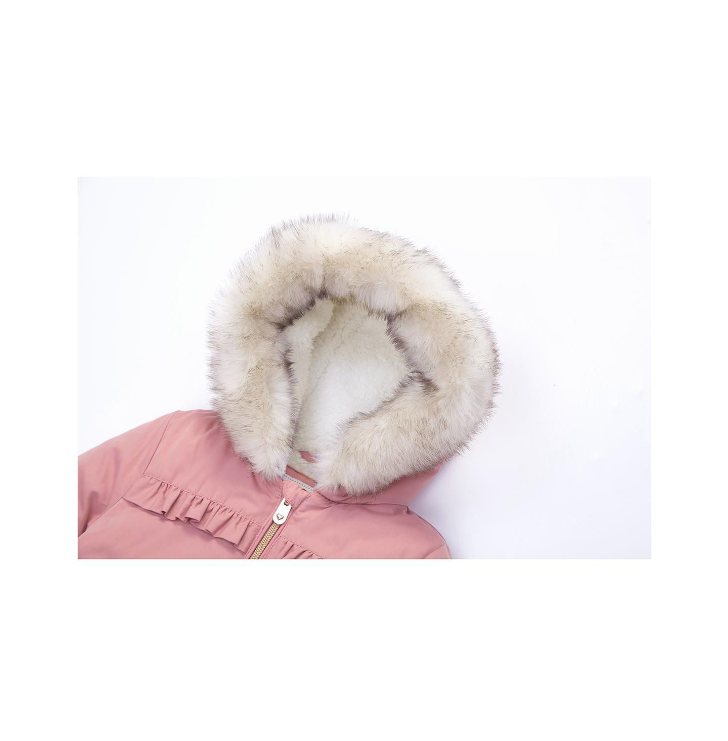 Куртка Rokka&Rolla Puffer Jacket with Sherpa Fleece Lining 2T-4T для девочек-малышей, цвет: Розовый — фото 8