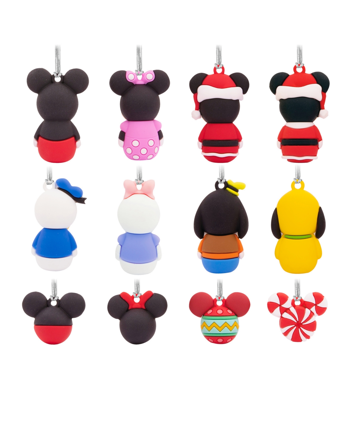 Hallmark Mickey Countdown Calendar 12 Mini Ornaments - Multi-colored