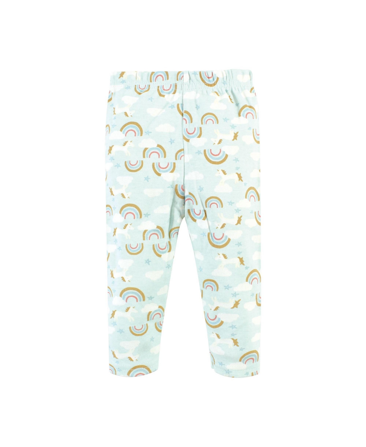 Hudson Baby Baby Girls Cotton Bodysuit, Pant and Shoe Set,- Magical rainbow long sleeve