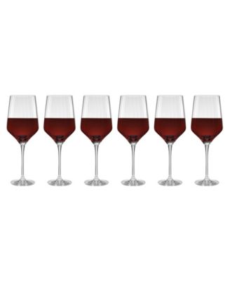 Tuscany Classics Angled Optic Wine Glasses, Set Of 6