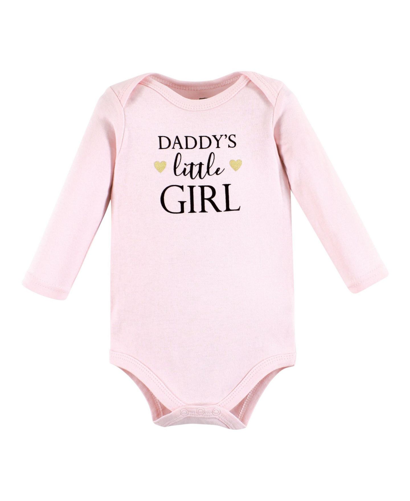 Боди Baby Hudson, длинный рукав, хлопок, 5 шт. — Hudson Baby, цвет: Girl Daddy 5-Pack — фото 6