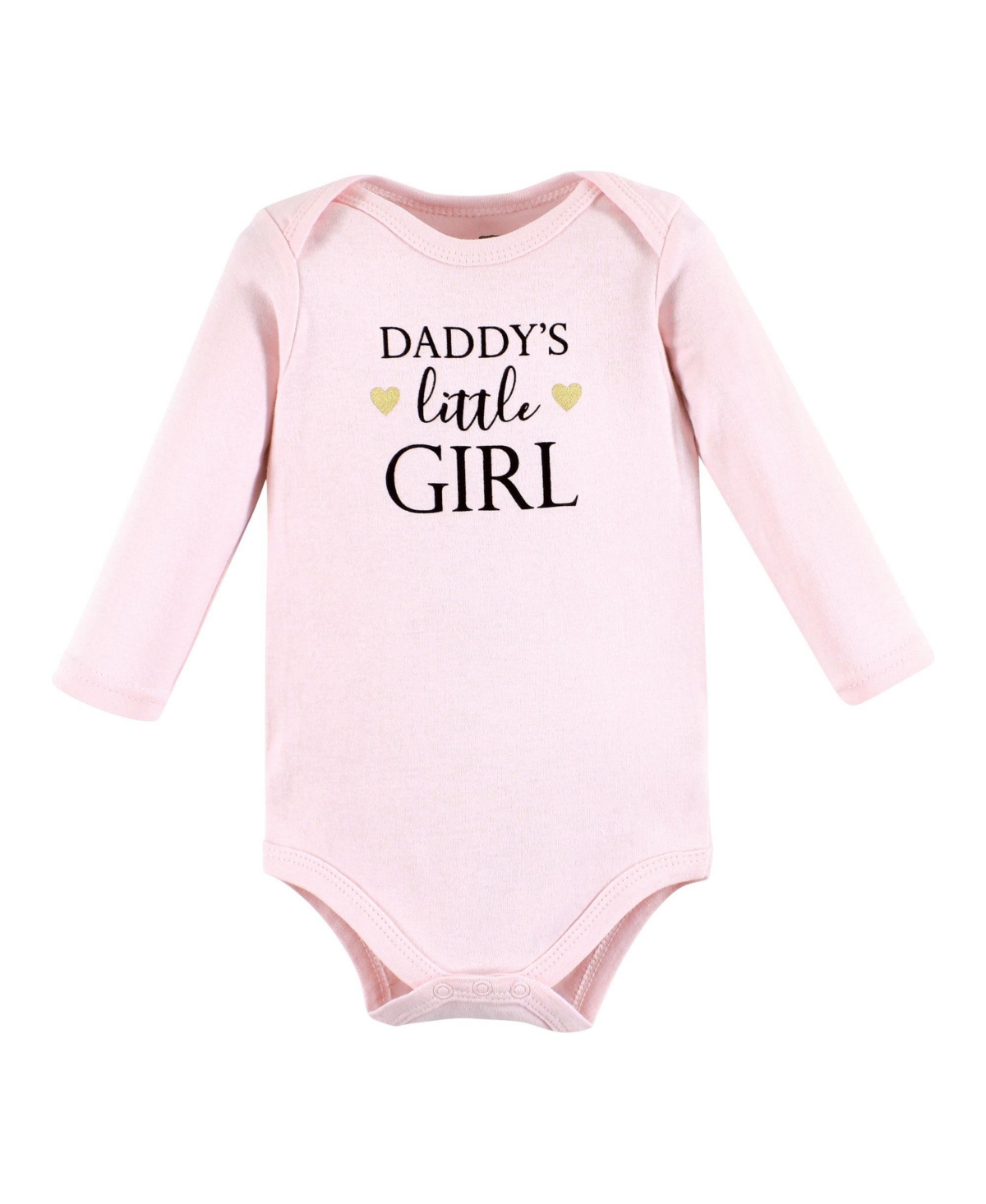 Hudson Baby Baby Girls Cotton Long-Sleeve Bodysuits Daddy 5-Pack - Girl daddy 5-pack