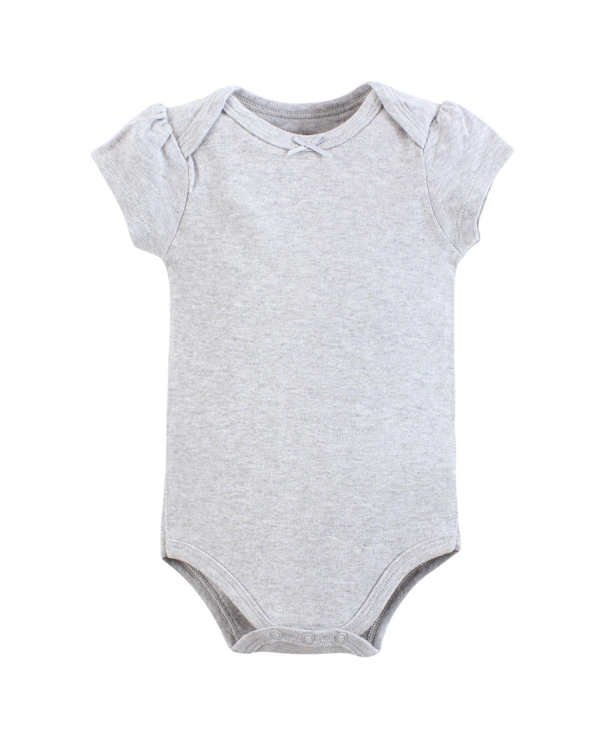 Hudson Baby Baby Girls Cotton Bodysuits,- Lilac elephant