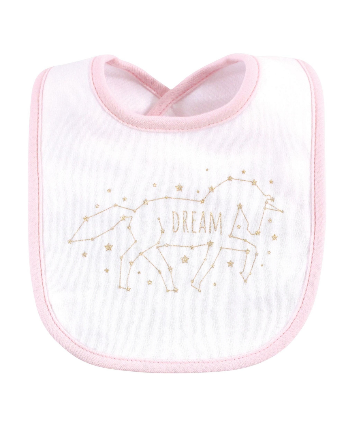 Hudson Baby Girls 5Pk Bibs and Headbands Set