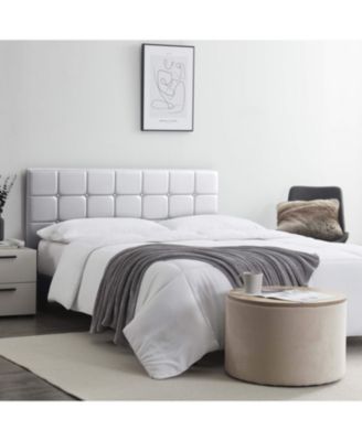 Clara Clark Button Tufted Upholstered Headboard - King