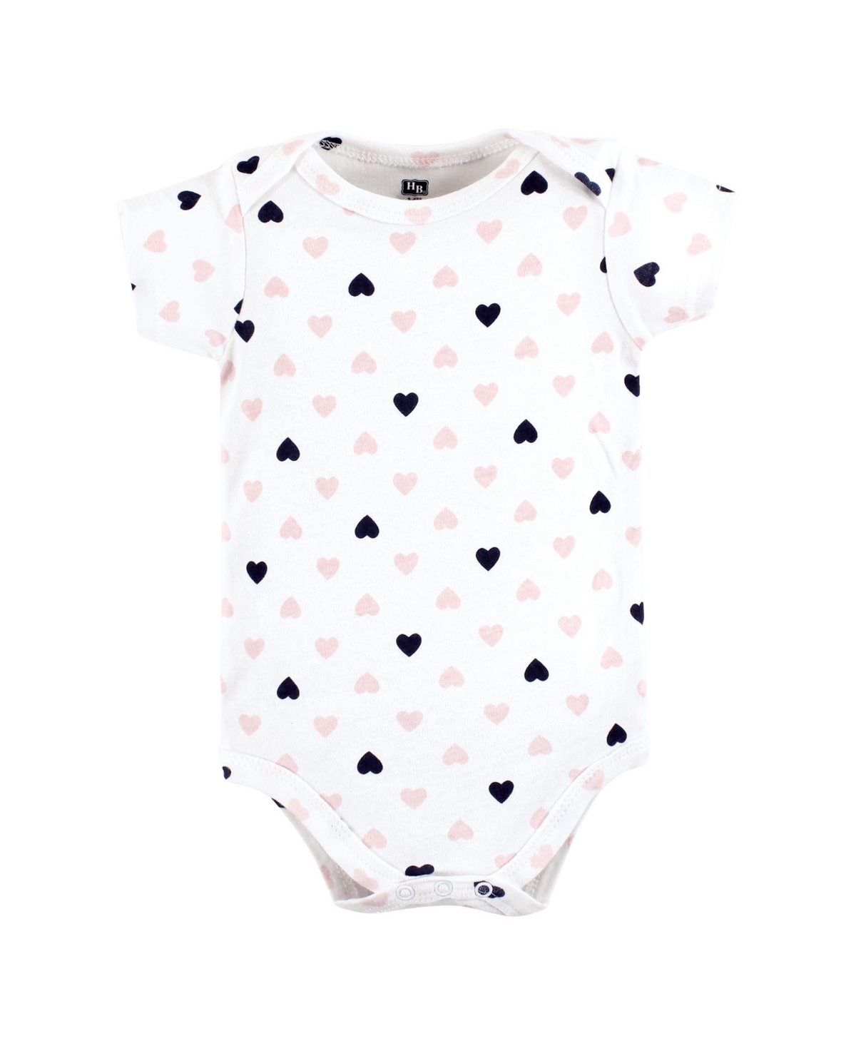 Hudson Baby Baby Girls Cotton Bodysuits Mommy Pink Navy 5Pk - Girl mommy pink navy 5pk
