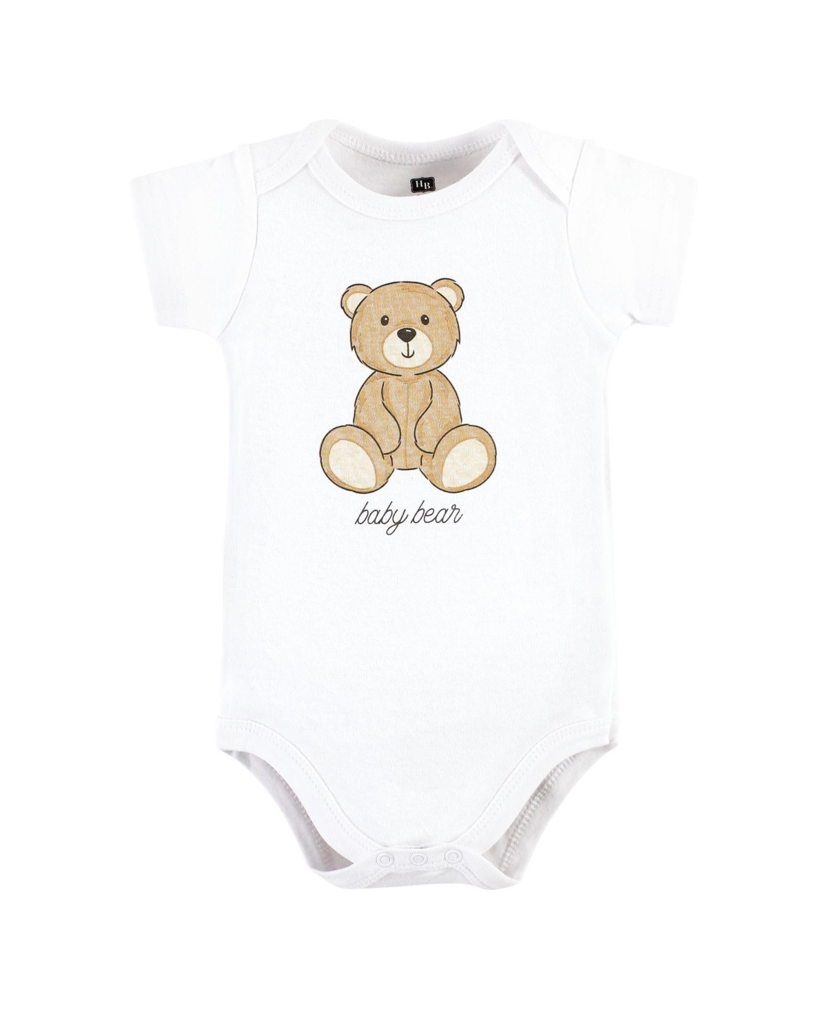 Hudson Baby Baby Boys Cotton Bodysuits, Bear Hugs - Teddy bears 3-pack
