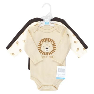Essential Long-Sleeve Cotton Bodysuit Triple Set