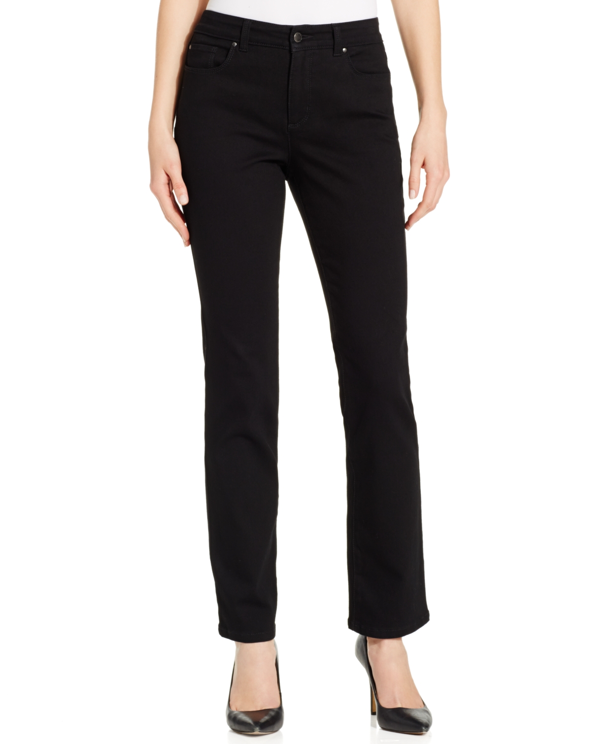 CHARTER CLUB PETITE LEXINGTON STRAIGHT-LEG JEANS, PETITE & PETITE SHORT CREATED FOR MACY'S