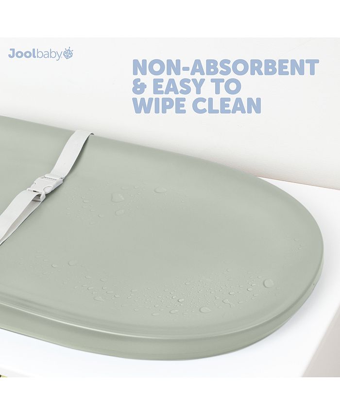 Green Jool Baby Waterproof Baby Changing Pad - Easy to Clean, Lightweight & Portable - Large Foam Cushion for Comfort - Green - 0-18 months