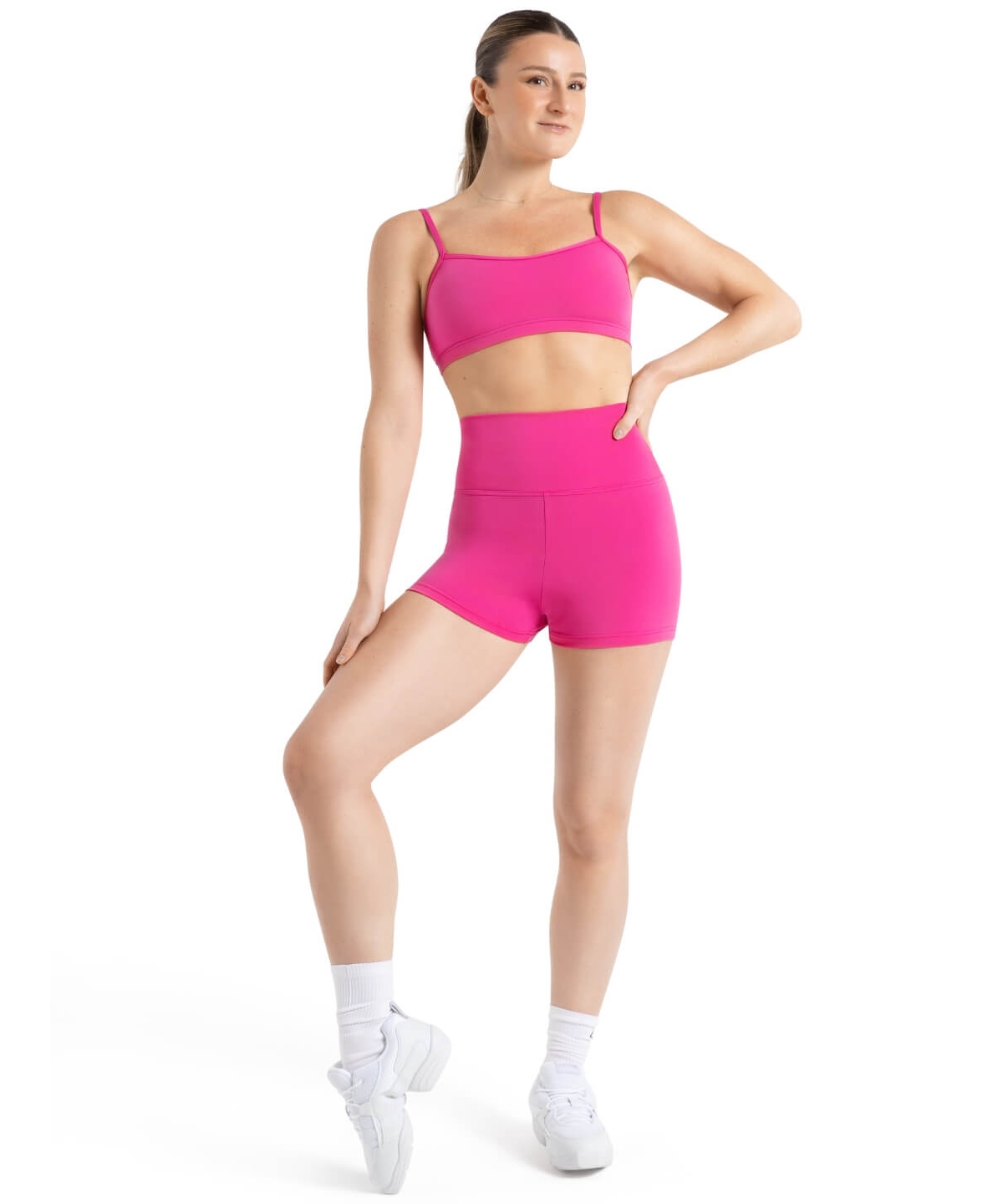 Capezio Women's Team Basics High Waisted Shorts