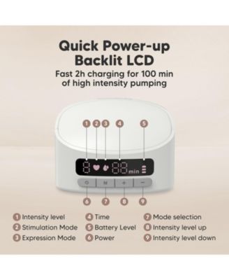 Pulse S10 Pro Breast Pump, Hands Free Double Electric Breast Pumps, Wearable Breastfeeding Pump Portable, 24mm Flange