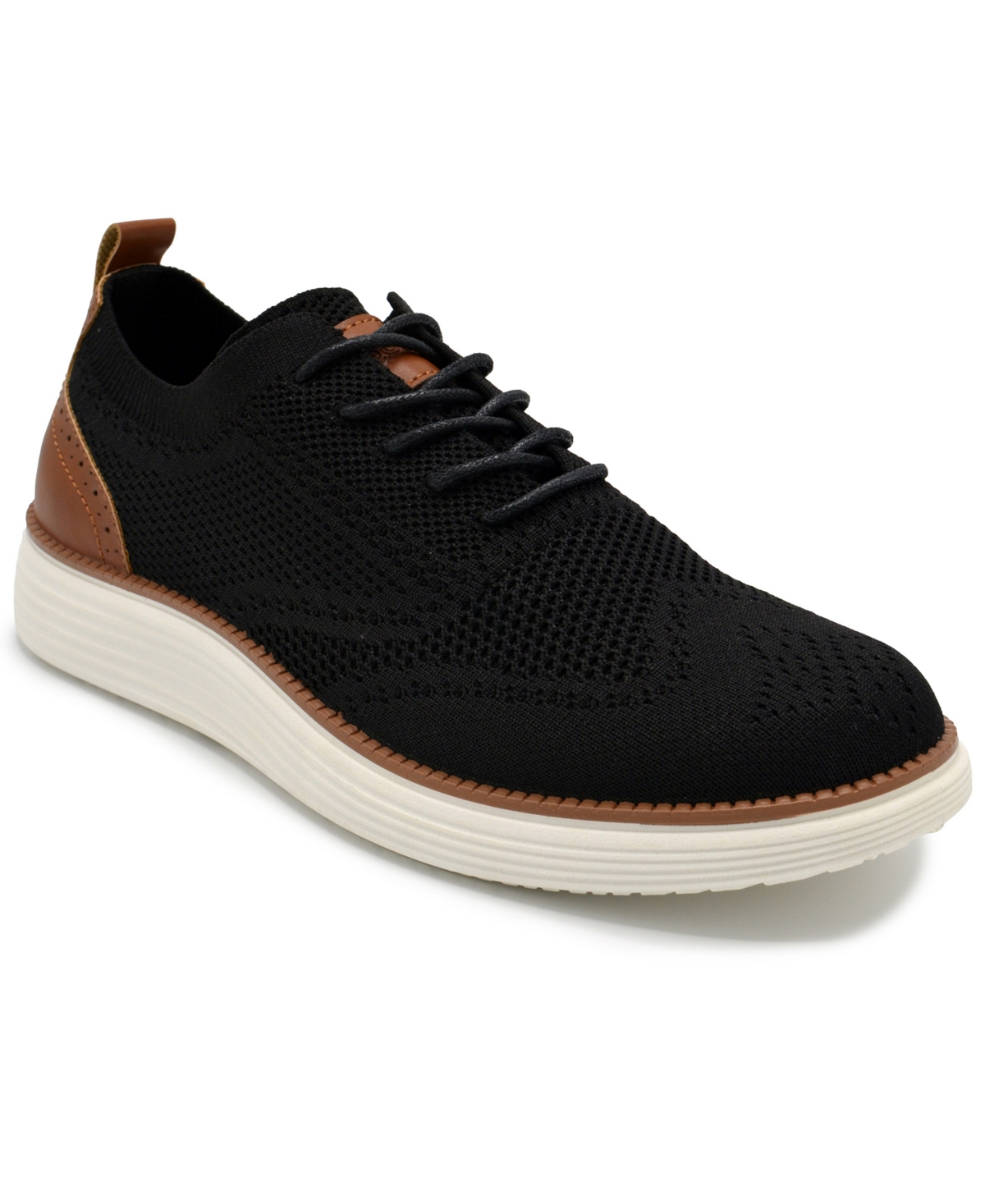 AKADEMIKS MEN'S OLNEY WINGTIP KNIT OXFORD SHOES 