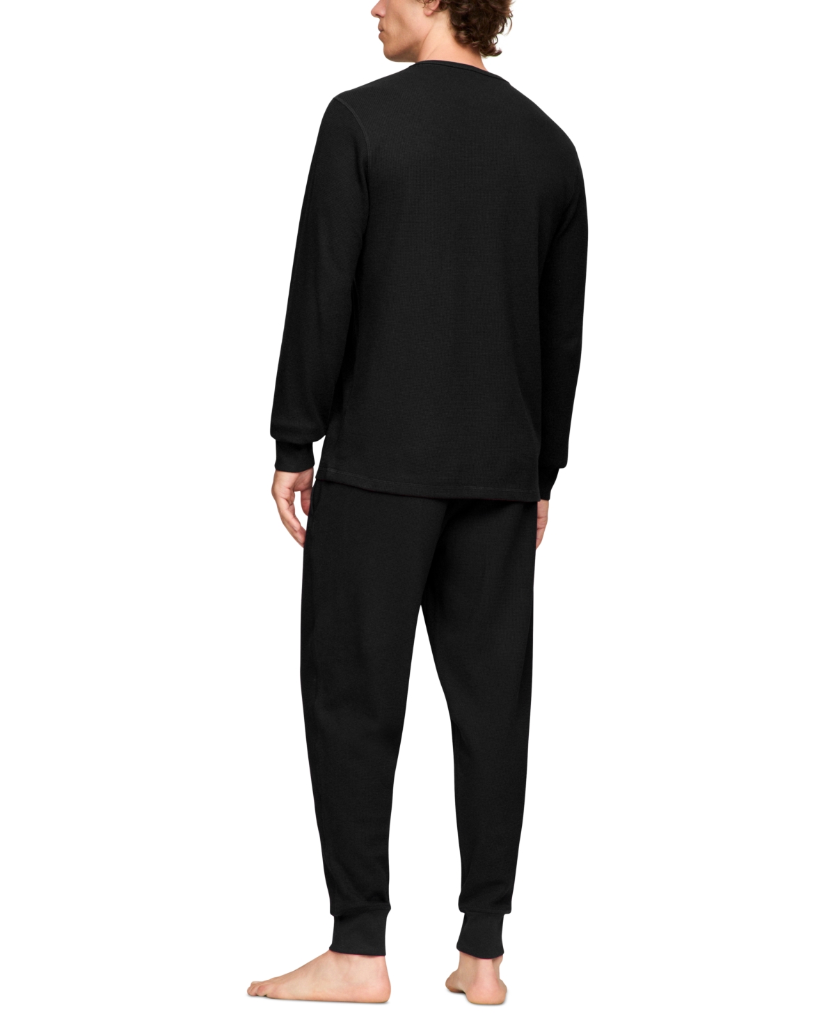 Tommy Hilfiger Men's Waffle-Knit Long-Sleeve Crewneck Thermal Top
