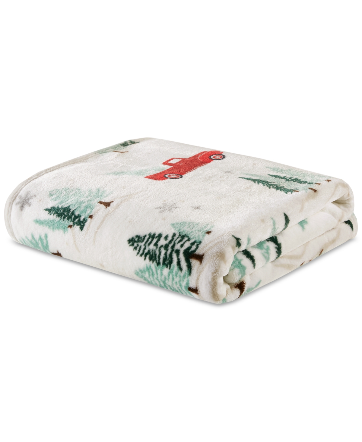 Premier Comfort Cozy Plush Printed Throw, 50" X 70", Exclusively At Macy's In Neutral