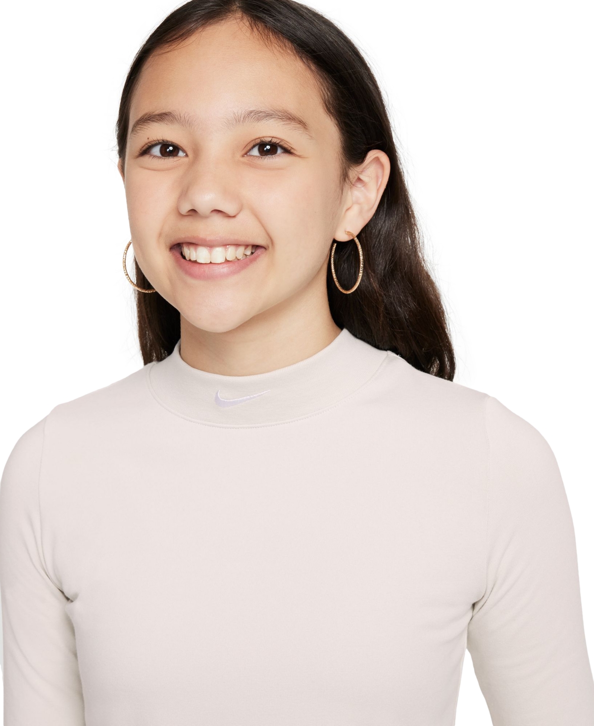 Nike Big Girls Sportswear Long-Sleeve Top