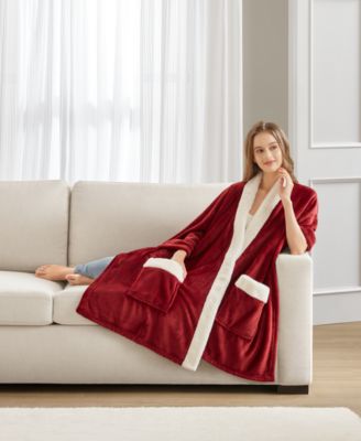 Cozy Plush Printed Wrap, 50" x 70", Exclusively at Macy’s