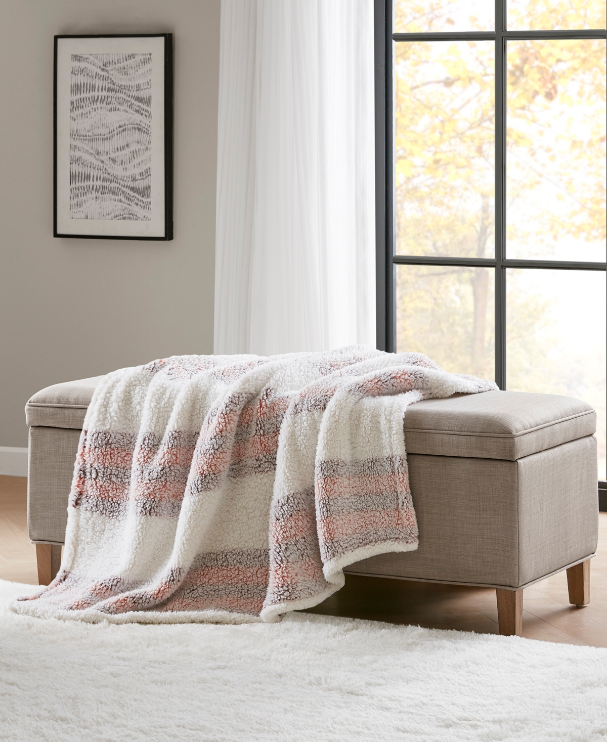 Premier Comfort Alpine Valley Cozy Sherpa Throw, 50