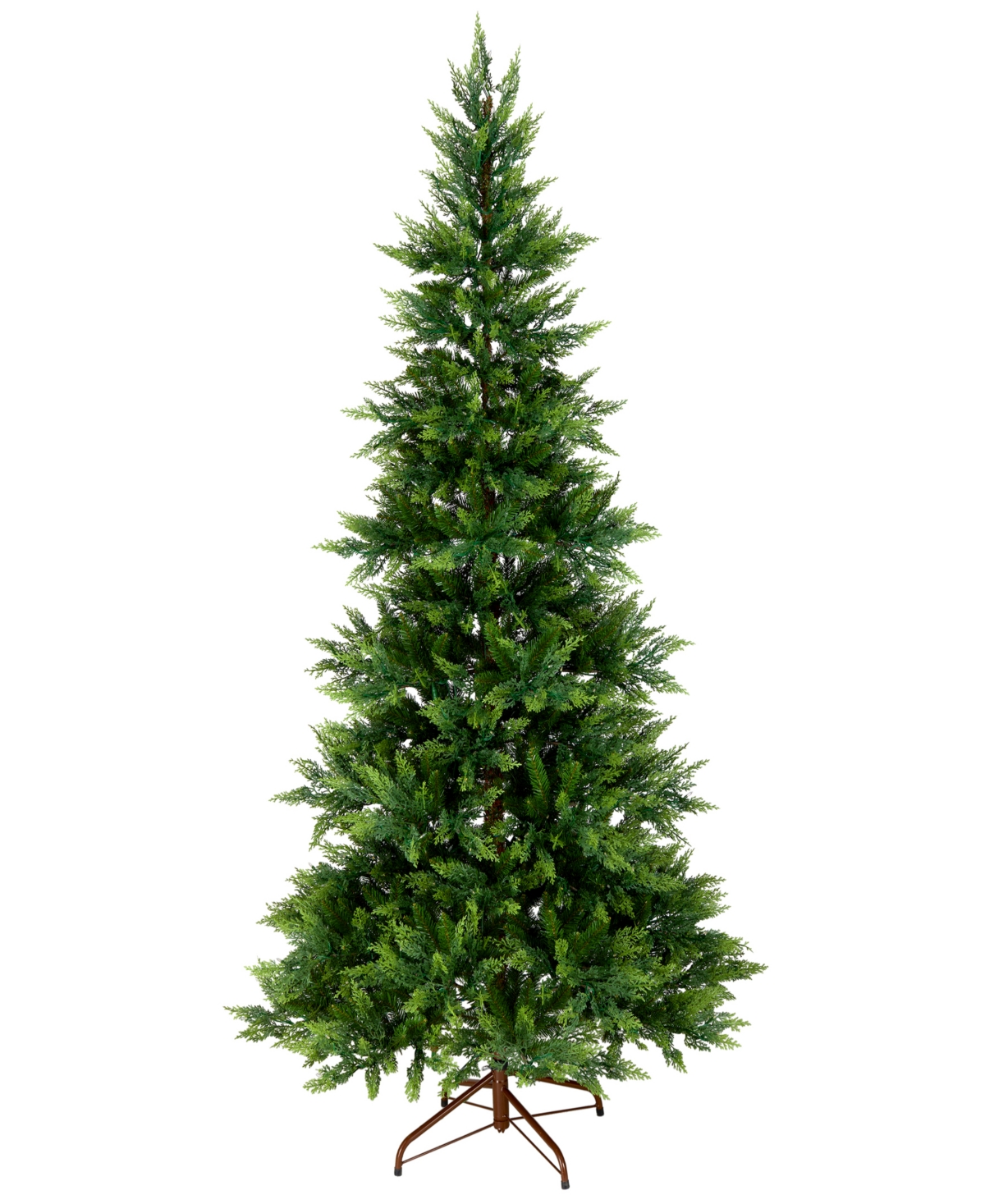 National Tree Company Festive Fern Hinged Tree, 7.5 Feet. In Green
