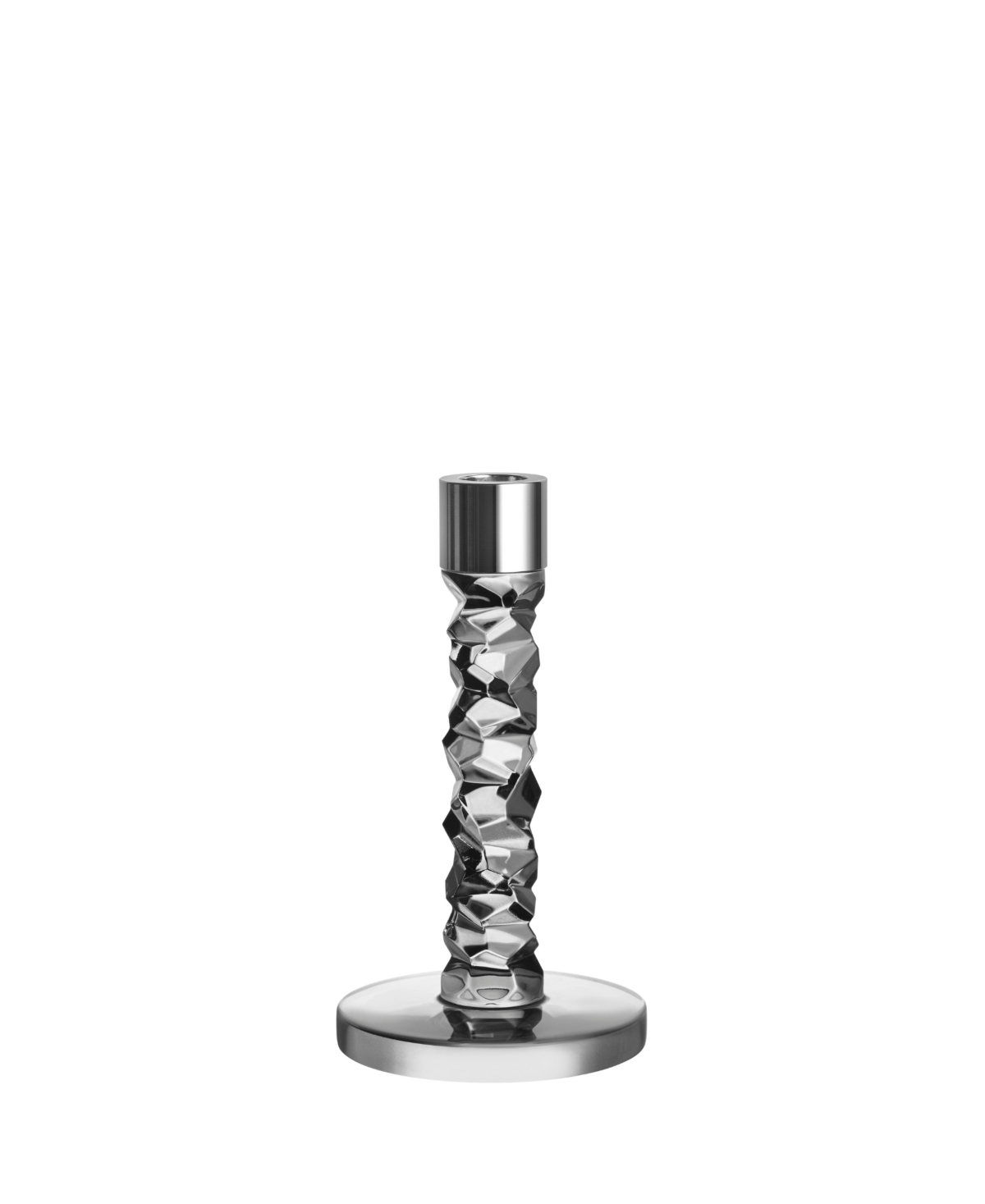Orrefors Carat Graphite Candlesticks In Graphite,graphite