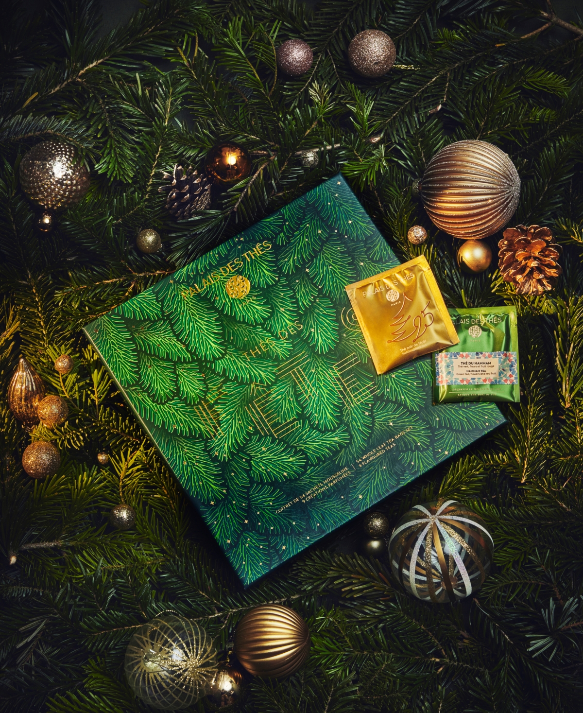 Palais Des Thes Holiday Limited Edition Festive Teas Assortment Gift Set, 54 Count In No Color