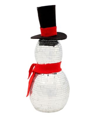 National Tree Company Disco Snowman with Red Scarf, 12 Inches