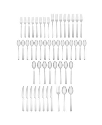Cambridge Silversmiths Stainless Steel Drew Mirror 51-Piece Flatware Set, Service for 8 - Macy's