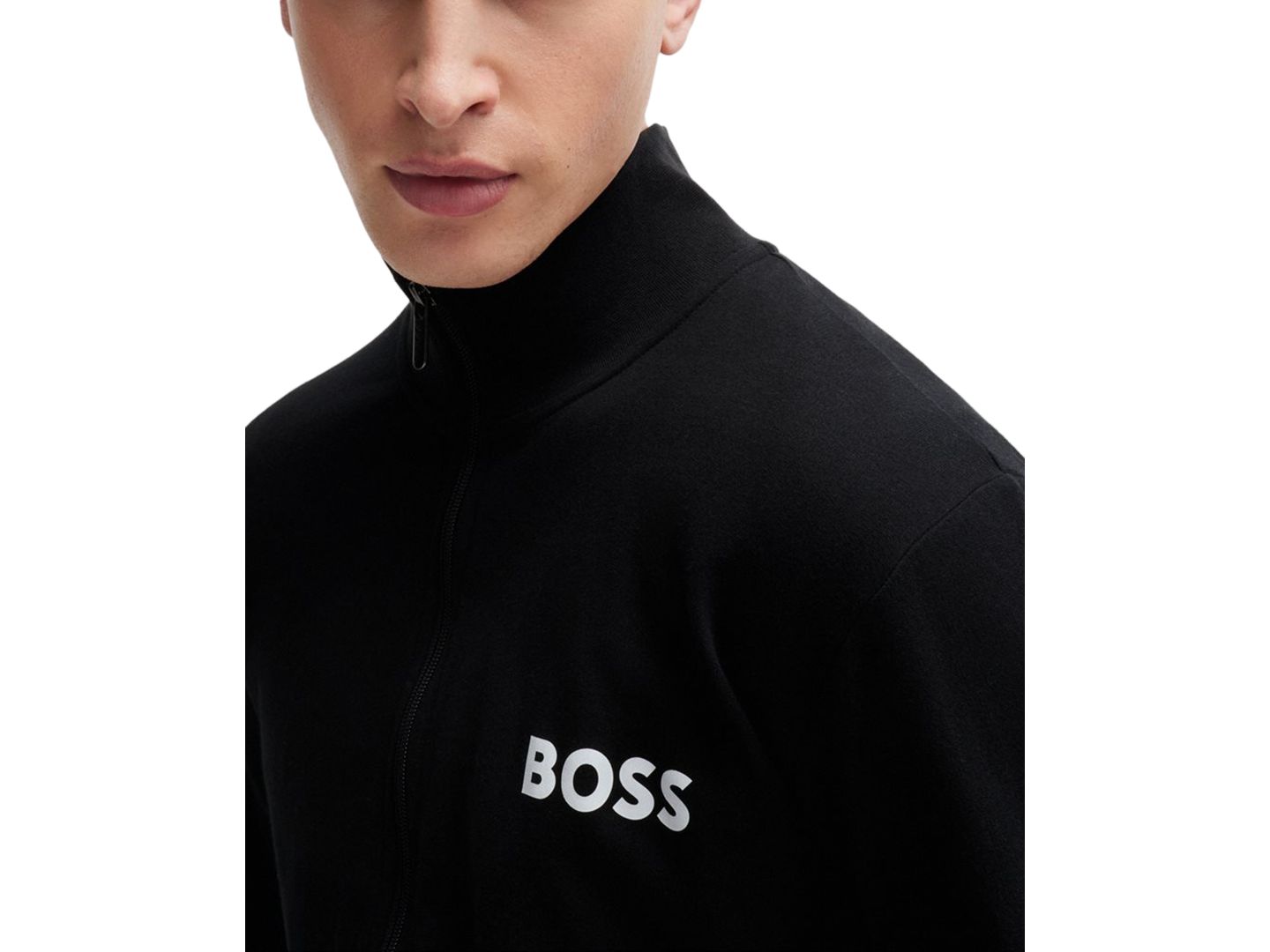 Мужская куртка Hugo Boss Ease Zip-Up, цвет: Чёрный — фото 3
