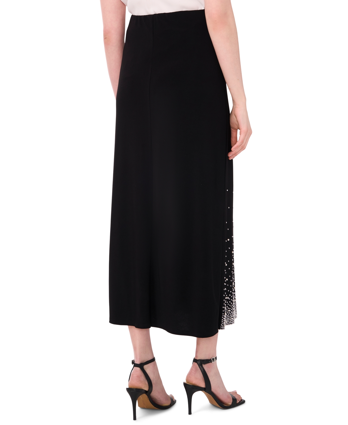 Msk Women's Faraj Embellished Pull-On Maxi Skirt