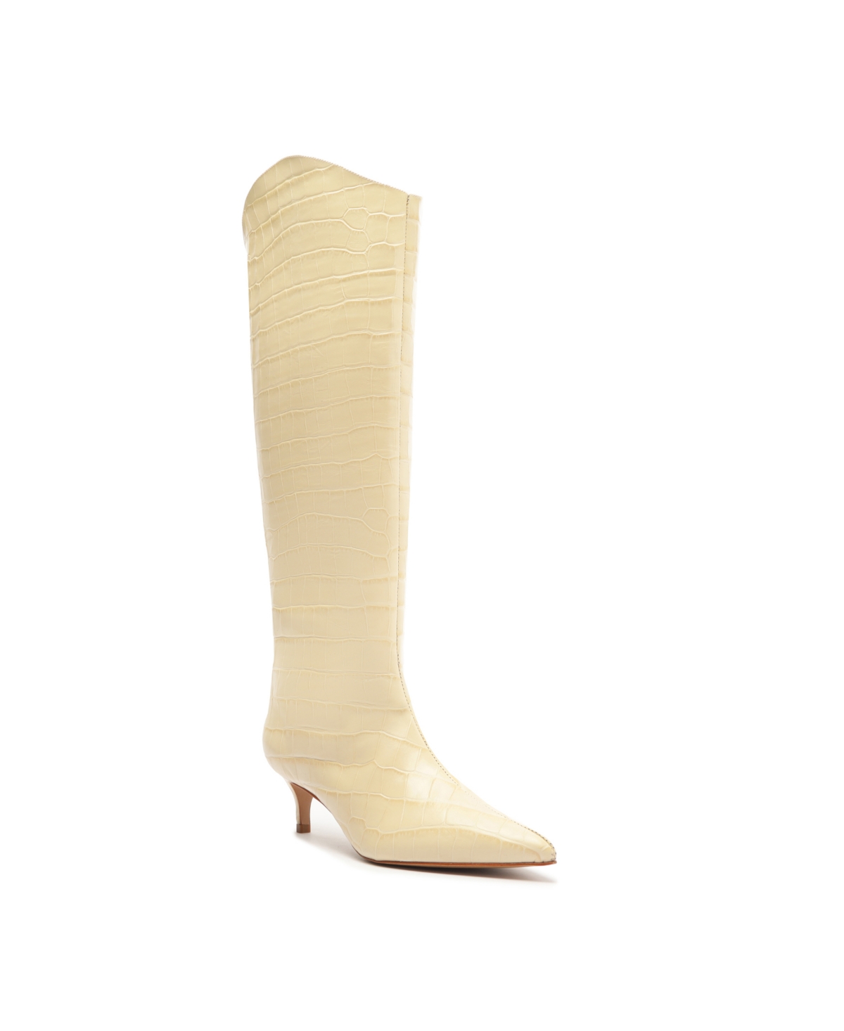 Schutz Women's Maryana Lo Wide Pointed Toe Knee High Boots