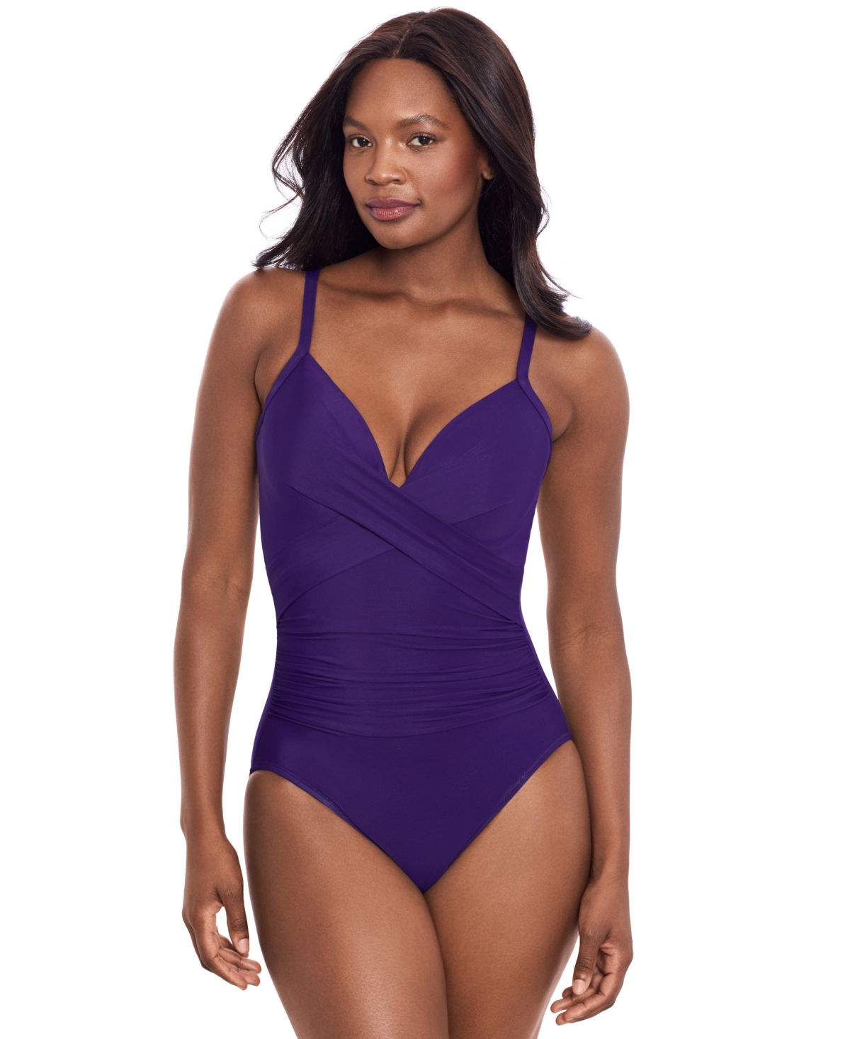 Rock Solid Captivate One-Piece Swimsuit - Mulberry