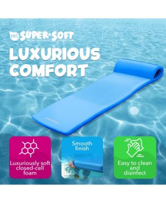 Sunsation 1.75" Thick Foam Lounger Raft Pool Float, Bahama Blue