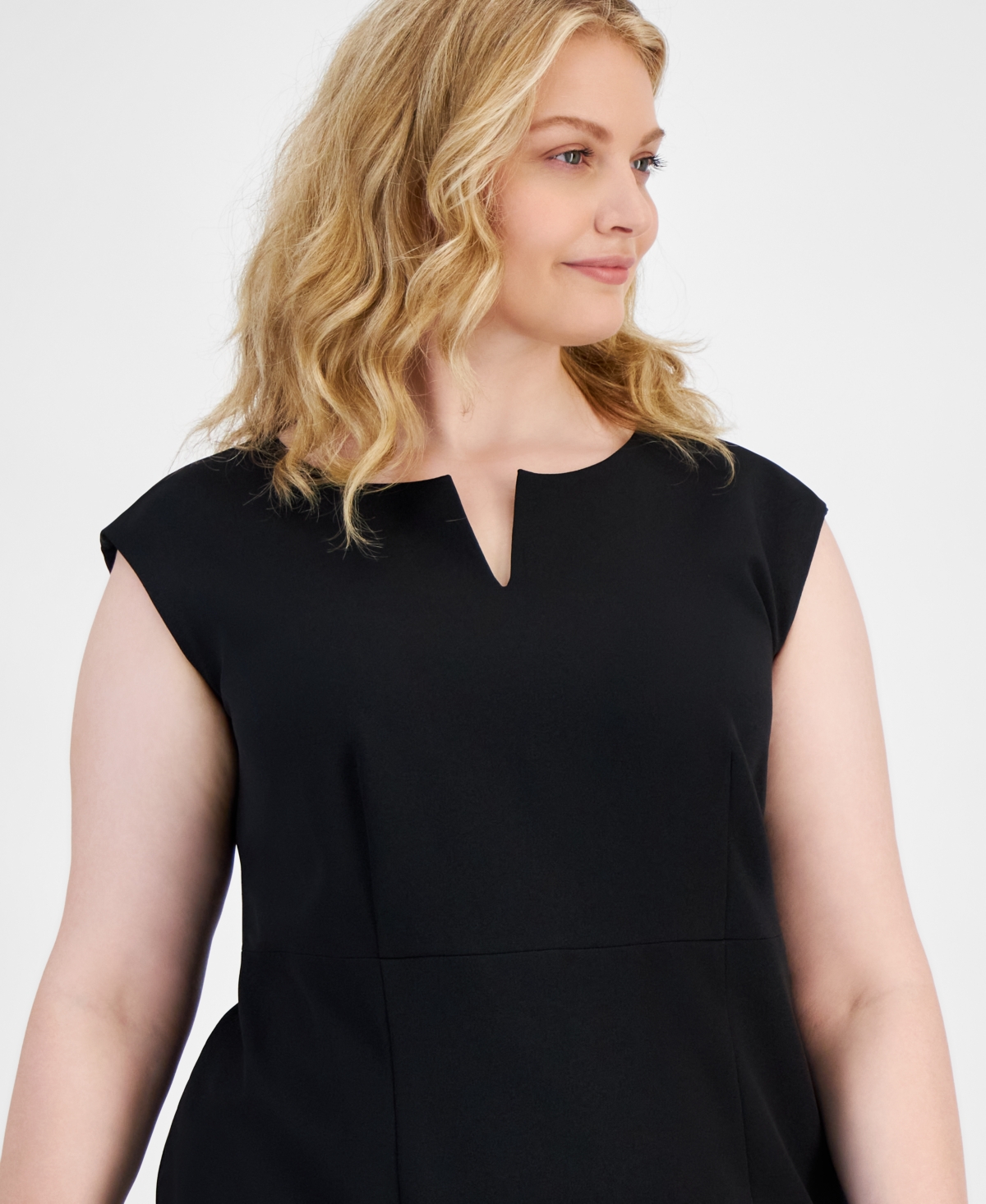 Kasper Plus Size Sleeveless Sheath Dress