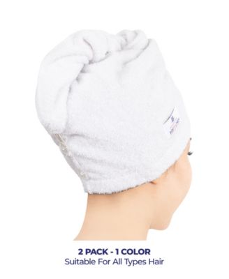 2-Pack Hair Drying Towels, 26" x 13"