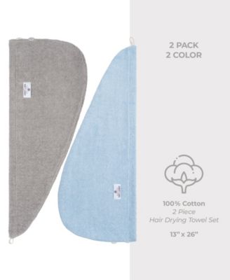 2-Pack Hair Drying Towels, 26" x 13"