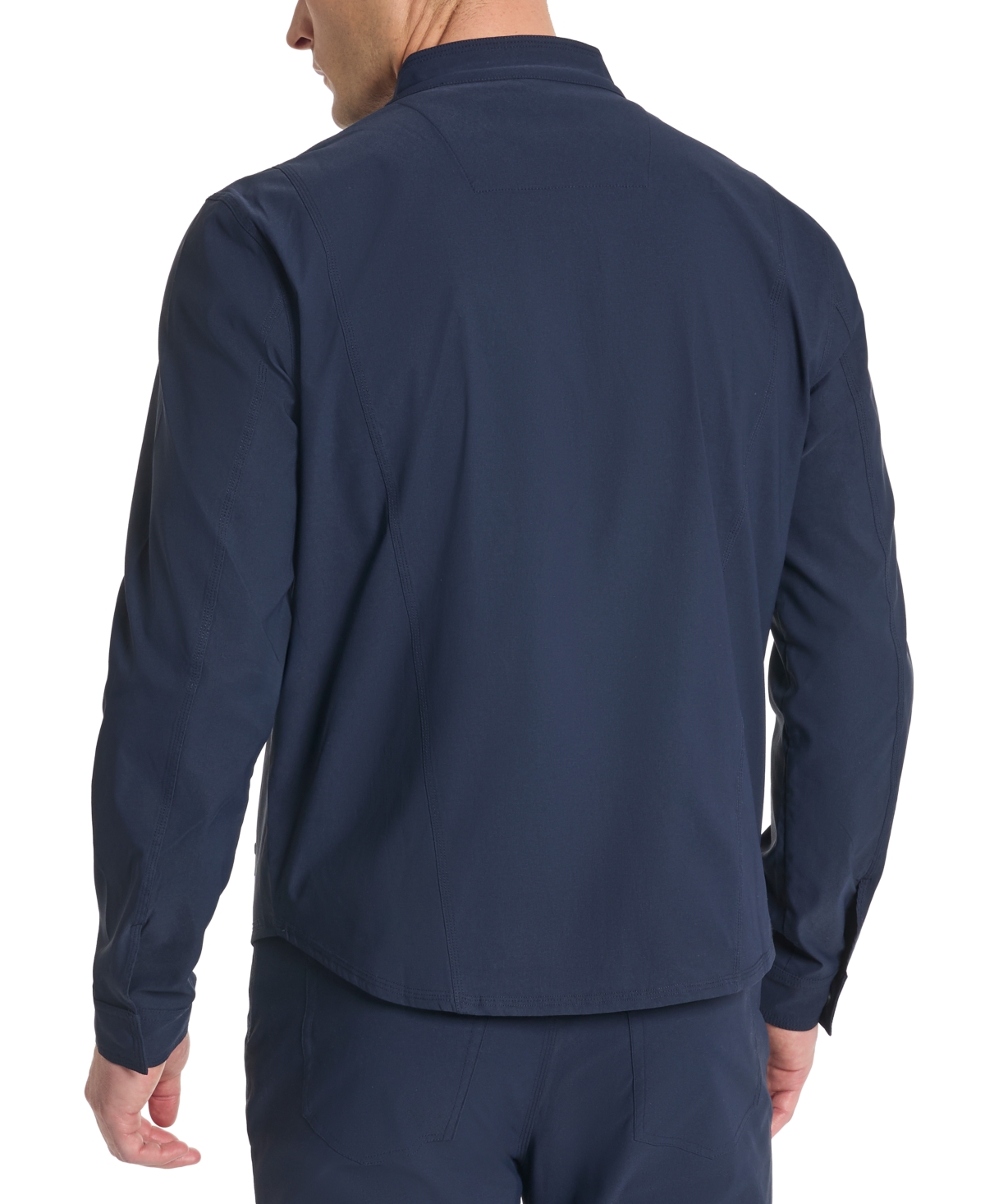 Kenneth Cole Kennth Cole Men's Flex Water-resistant Full-zip Utility Jacket In Blue