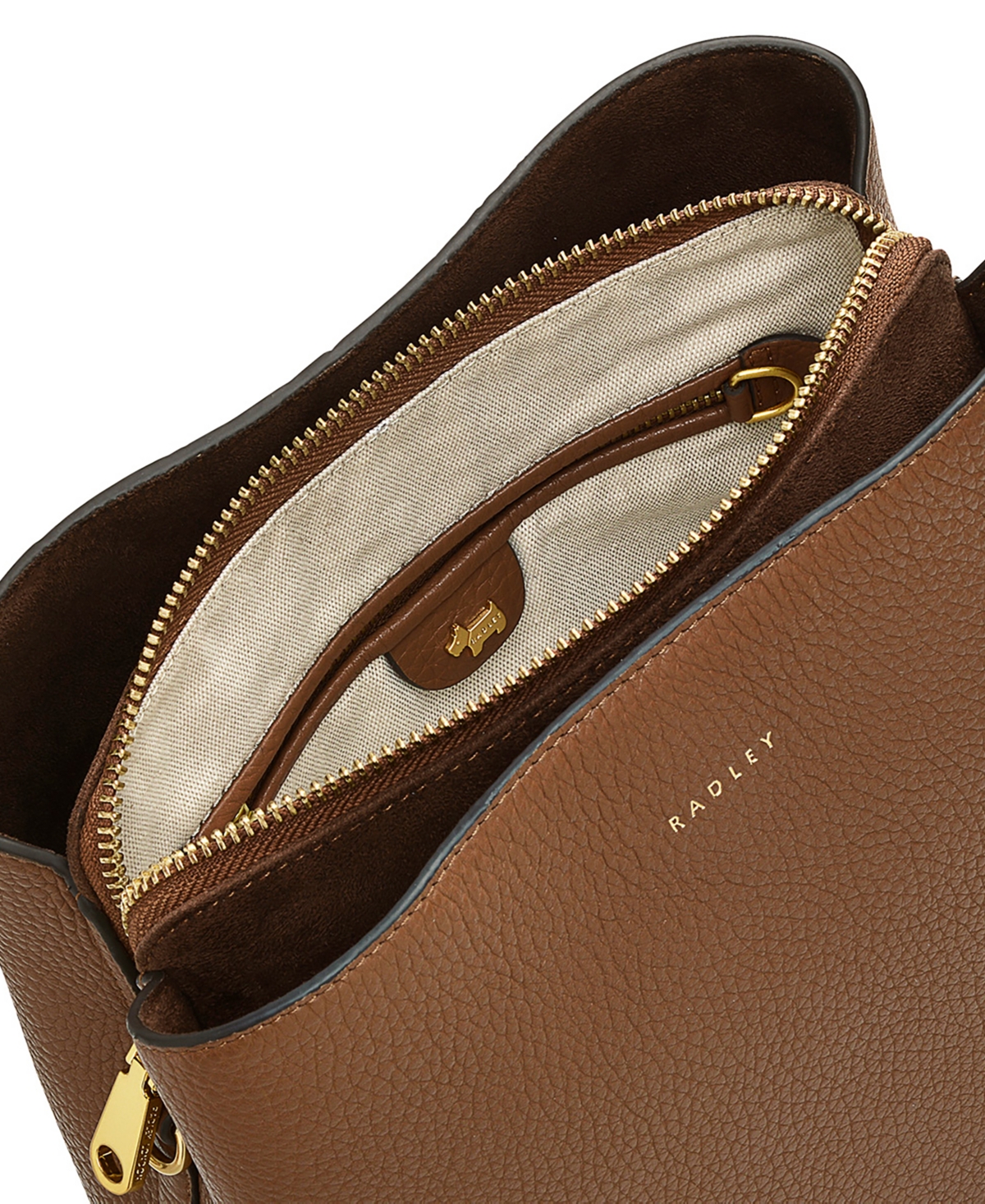 Radley London Dukes Place Medium Compartment Crossbody In Saddle