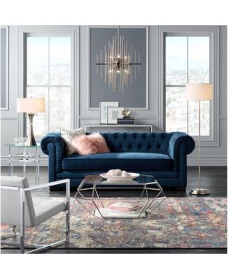 Simplicity Modern Floor Lamp 59" Tall Brushed Nickel Silver Off White Tapered Drum Shade for Living Room Bedroom Office House Home