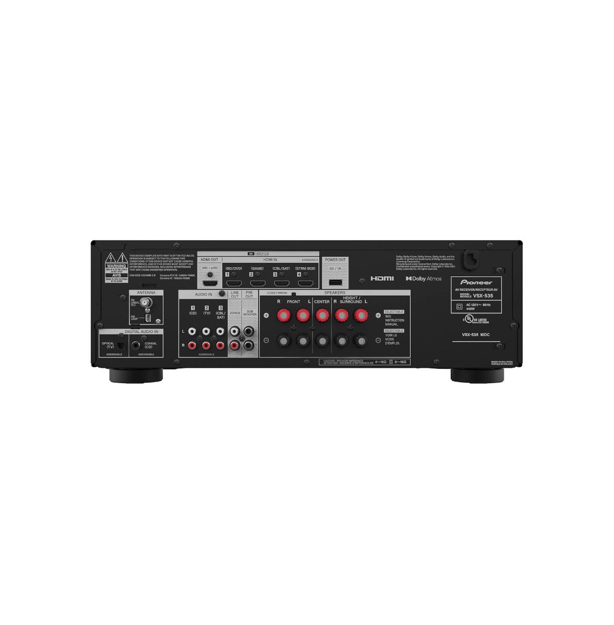 Pioneer Dolby Atmos 5.2 Channel Av Receiver