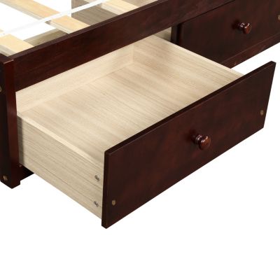 Twin Size 3 Drawers Platform Storage Bed Frame