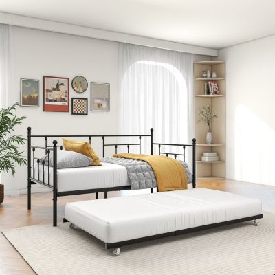 Streamdale Twin Metal Daybed with Trundle