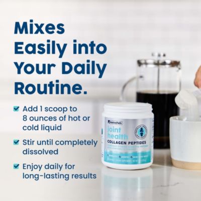 Joint Health Advanced Formula, Type 1 & 3 Peptides with Fortigel & Verisol, Grass-Fed Unflavored Collagen for Women & Men, 30 Servings