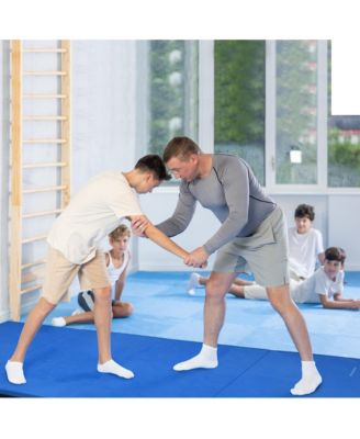 120 x 48" All Purpose Folding Gymnastics Exercise Mat, Blue