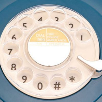 Retro GPO746WIVR 746 Desktop Rotary Dial Telephone - Azure Blue