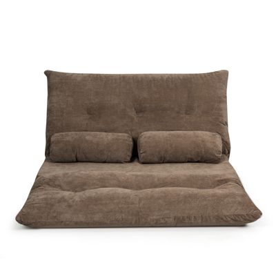 Adjustable 6-Position Sleeper Lounge Couch with 2 Pillows